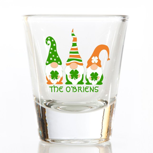 Funny Irish Gnomes Shot Glass (Creator Uploaded)