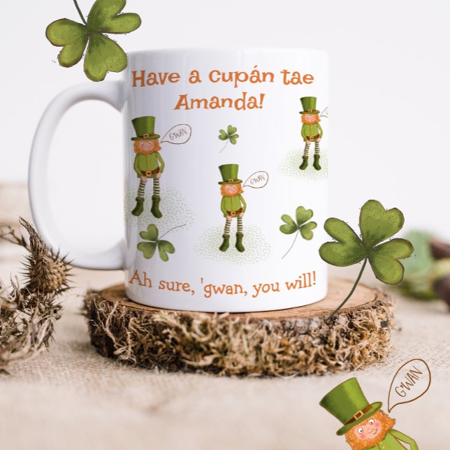 Funny Irish Language Leprechaun Mug (Creator Uploaded)