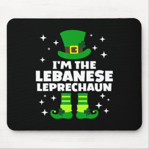 Funny Irish Lenese Leprechaun St Patricks Day Irel Mouse Pad