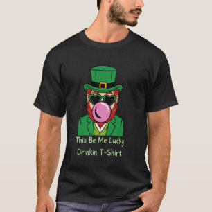 Funny Irish Leprechaun Lucky Drinkin T-Shirt