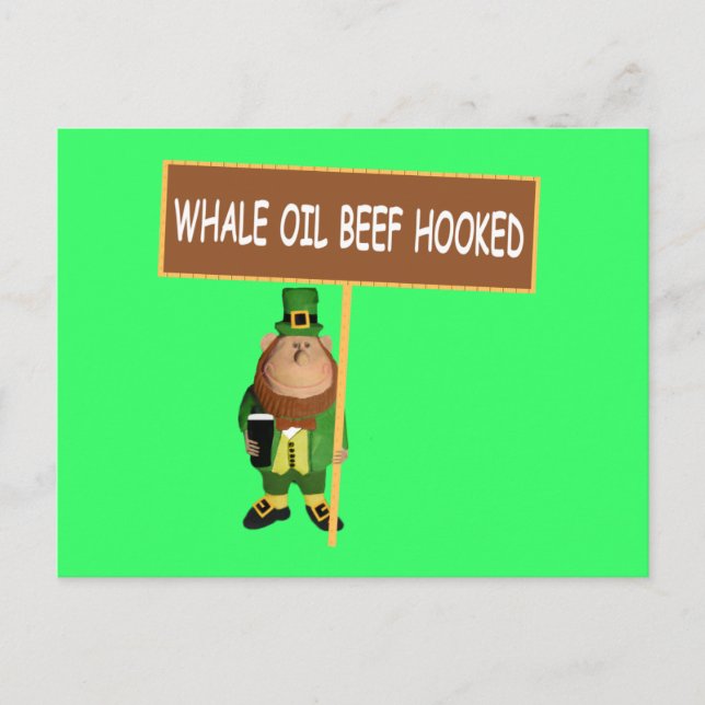 Funny Irish Leprechaun Postcard (Front)