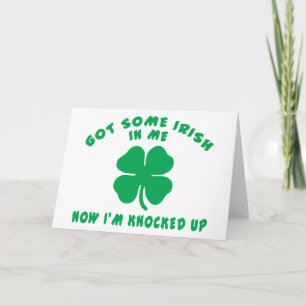 Funny Irish Pregnant Maternity Gift Announcement