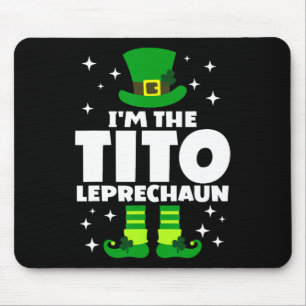 Funny Irish Tito Leprechaun Happy St Patricks Day Mouse Pad