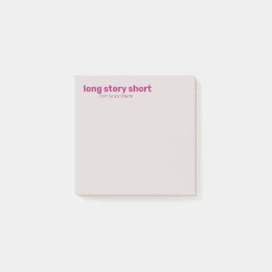 Funny Ironic Modern Typography Post-it Notes