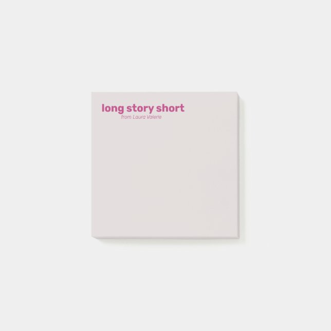 Funny Ironic Modern Typography Post-it Notes (Front)