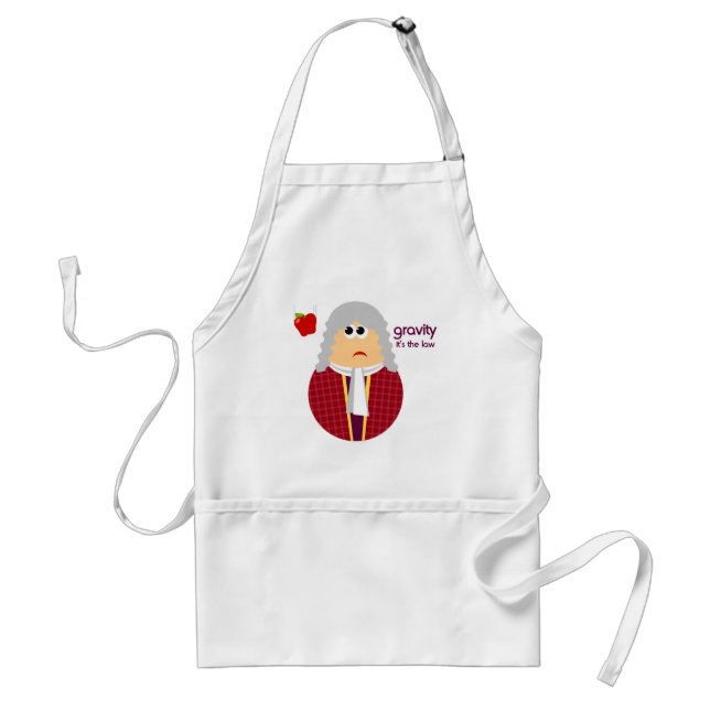 Funny Isaac Newton Apron (Front)