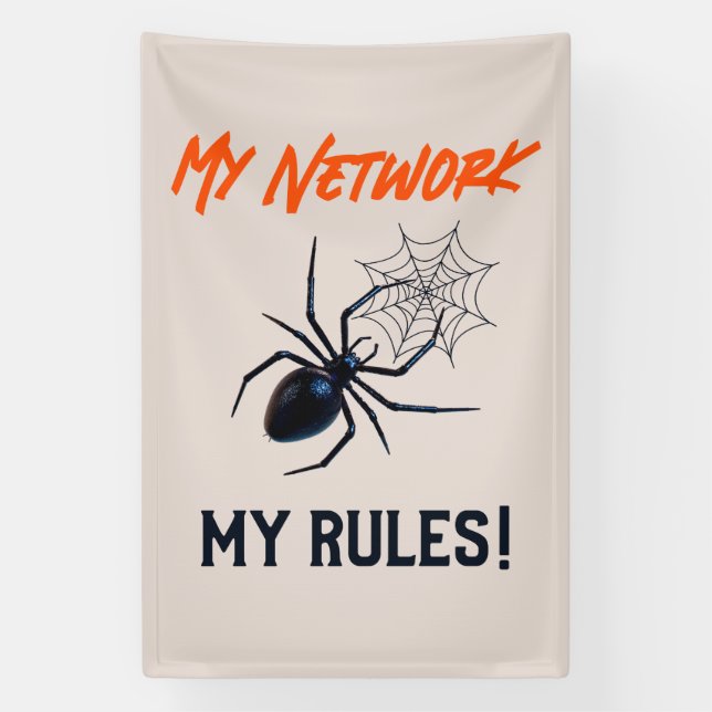 Funny IT Network Admin Humour Gift Banner (Vertical)