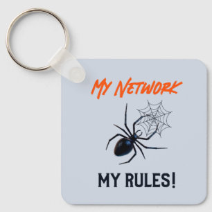 Funny IT Network Admin Humour Gift Key Ring