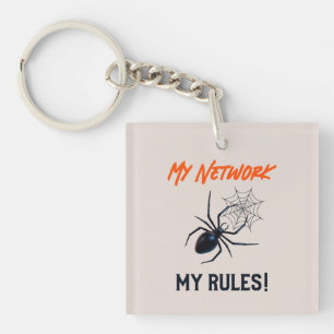 Funny IT Network Admin Humour Gift Key Ring