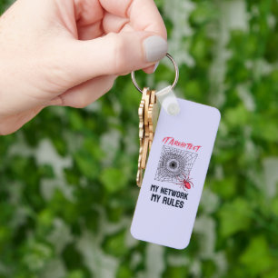 Funny IT Network Admin Humour Gift Key Ring
