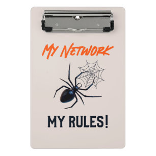 Funny IT Network Admin Humour Gift Mini Clipboard