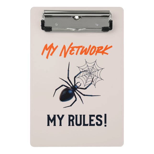 Funny IT Network Admin Humour Gift Mini Clipboard (Front)