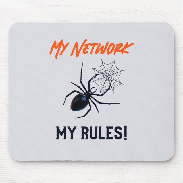 Funny IT Network Admin Humour Gift Mouse Pad (Front)