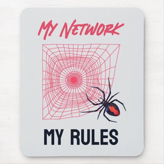 Funny IT Network Admin Humour Gift Mouse Pad (Front)