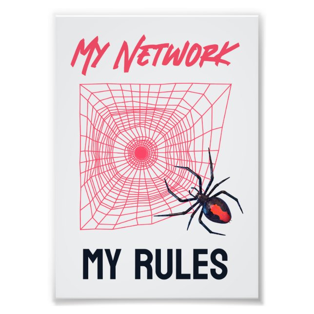 Funny IT Network Admin Humour Gift Photo Print (Front)