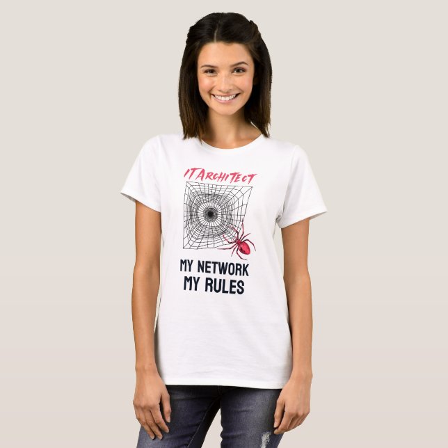 Funny IT Network Admin Humour Gift T-Shirt (Front Full)