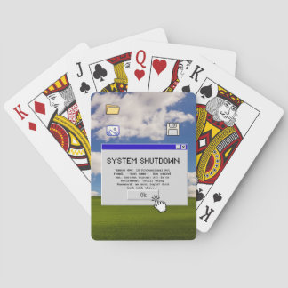 Funny IT Retirement Game Night System Shutdown Playing Cards