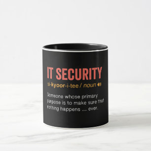 Funny IT Security Definition Mug