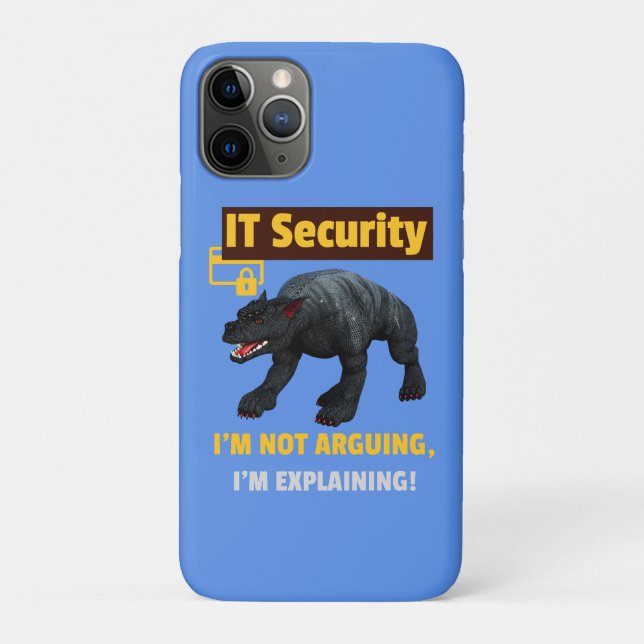 Funny IT Security Explaining Tech Humour Design Case-Mate iPhone Case (Back)