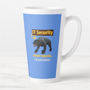 Funny IT Security Explaining Tech Humour Design Latte Mug