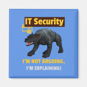 Funny IT Security Explaining Tech Humour Design Magnet