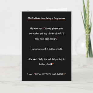 Funny IT Software Engineer Programmer Son Birthday Holiday Card