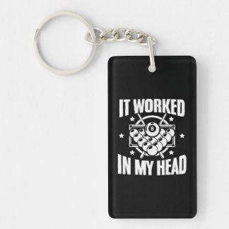 Funny It Worked Billiard Pool Players Snookers Key Ring
