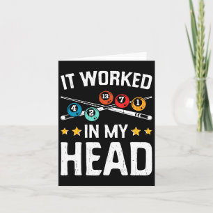 Funny It Worked In My Head Billiard Pool Player Sp Card