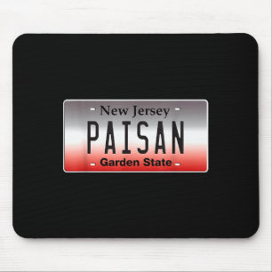 Funny Italian American Flag Paisan Nj New Jersey C Mouse Pad