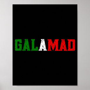Funny Italian American Food Slang Calamari Galamad Poster