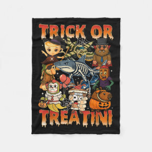 Funny Italian Brain Rot Italian Brainrot Halloween Fleece Blanket