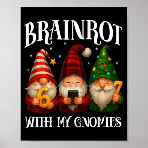 Funny Italian Brainrot Christmas 67 Gnomes X-mas B Poster