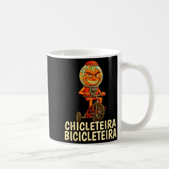 Funny Italian Brainrot Kids Meme Chicleteira Bicic Coffee Mug (Right)