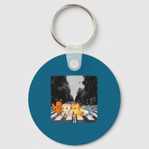 Funny Italian Brainrot Meme Character Crosswalk Vi Key Ring