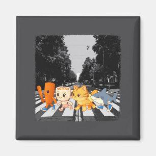 Funny Italian Brainrot Meme Character Crosswalk Vi Magnet