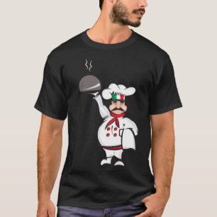 Funny Italian chef waiter Italy pizzeria food T-Shirt
