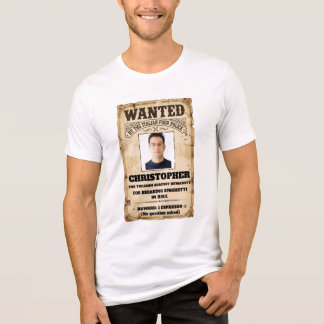 Funny Italian Food Police Wanted Poster Custom Pho Tri-Blend Shirt