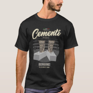 Funny Italian Mafia Pun Italy Fratelli Cementi Men T-Shirt