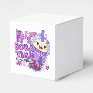 Funny 'It's Boba Time Somewhere' Favour Box