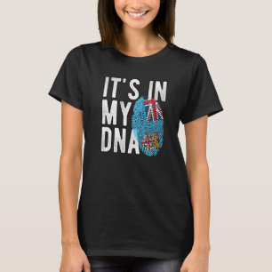 Funny it's in my DNA Fiji flag Fingerprint Premium T-Shirt