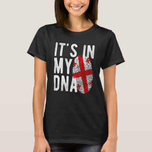 Funny it's in my DNA Georgia flag Fingerprint T-Shirt