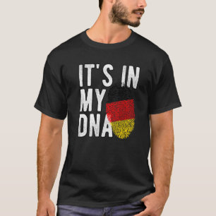 Funny it's in my DNA Germany flag Fingerprint Prem T-Shirt