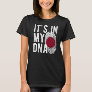 Funny it's in my DNA Japan flag Fingerprint Premiu T-Shirt
