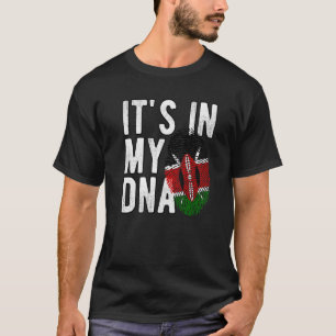 Funny it's in my DNA Kenya flag Fingerprint Premiu T-Shirt