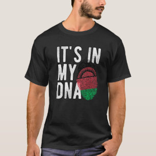Funny it's in my DNA Malawi flag Fingerprint Premi T-Shirt