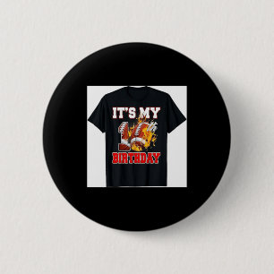 Funny Its My 10th Birthday 10 Years Old Football 6 Cm Round Badge