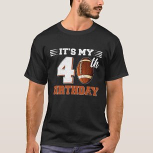 Funny It's My 40th Birthday Football Lover 40 T-Shirt