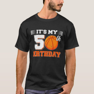 Funny It's My 50th Birthday Basketball Lover 50 T-Shirt