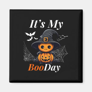 Funny Its My Boo Day Cute Halloween Birthday Ghost Magnet