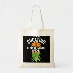 Funny It's Not Cheating If My Husband Watches Gift Tote Bag